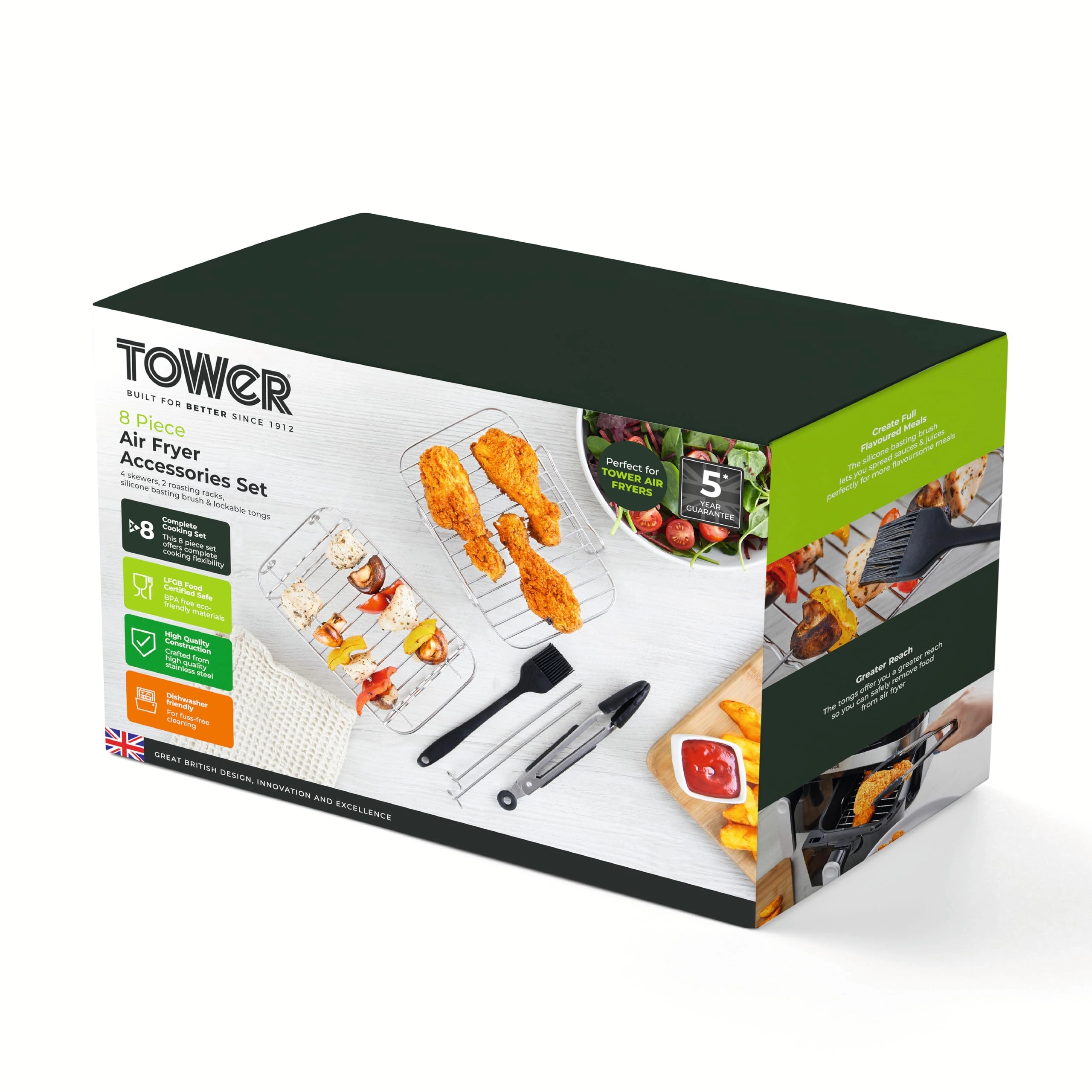 T843096 - Silicone Stainless Steel 8pc