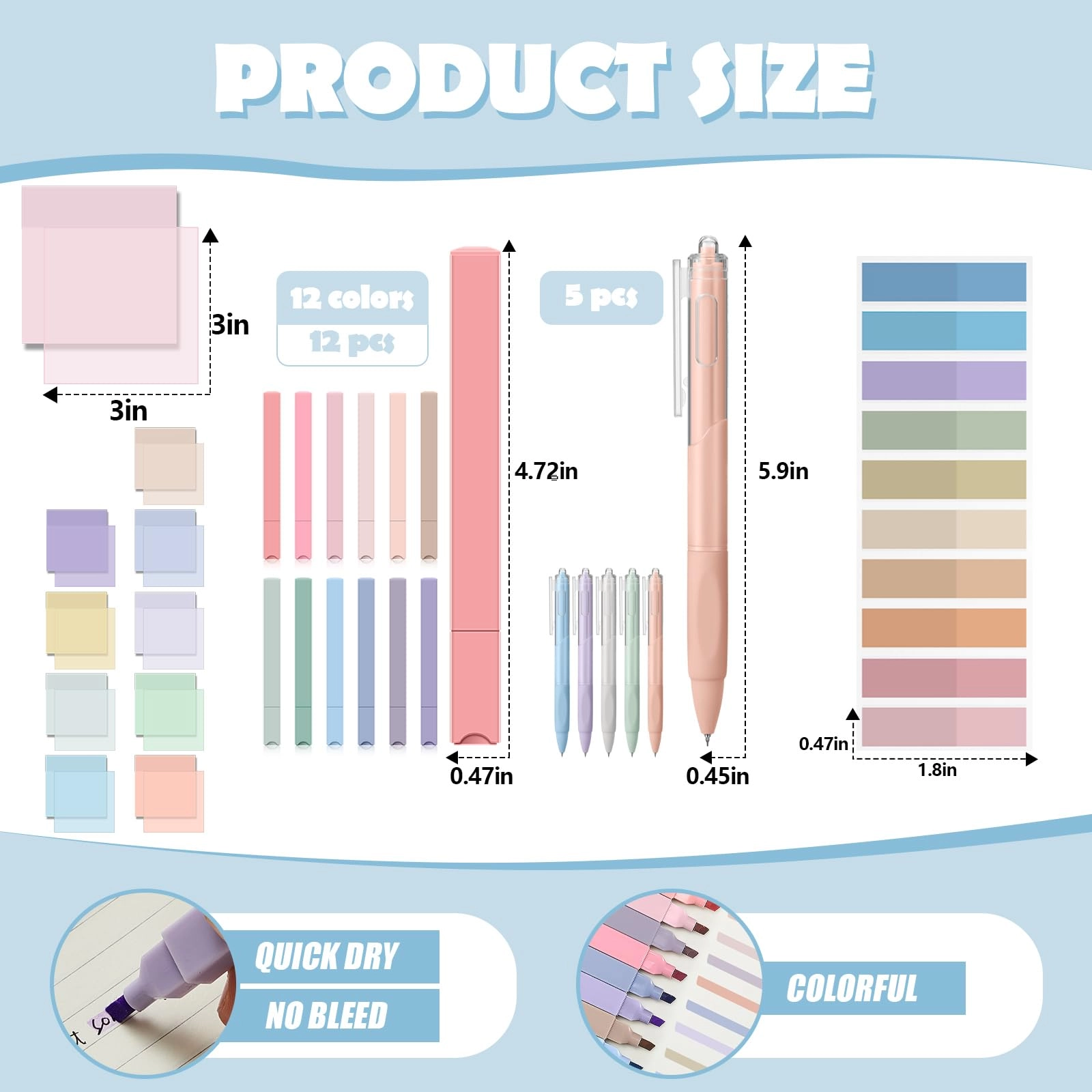 Book Annotation Kit - 39 Pcs
