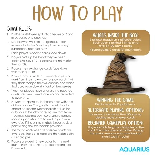 Harry Potter Memory Master - Card Game