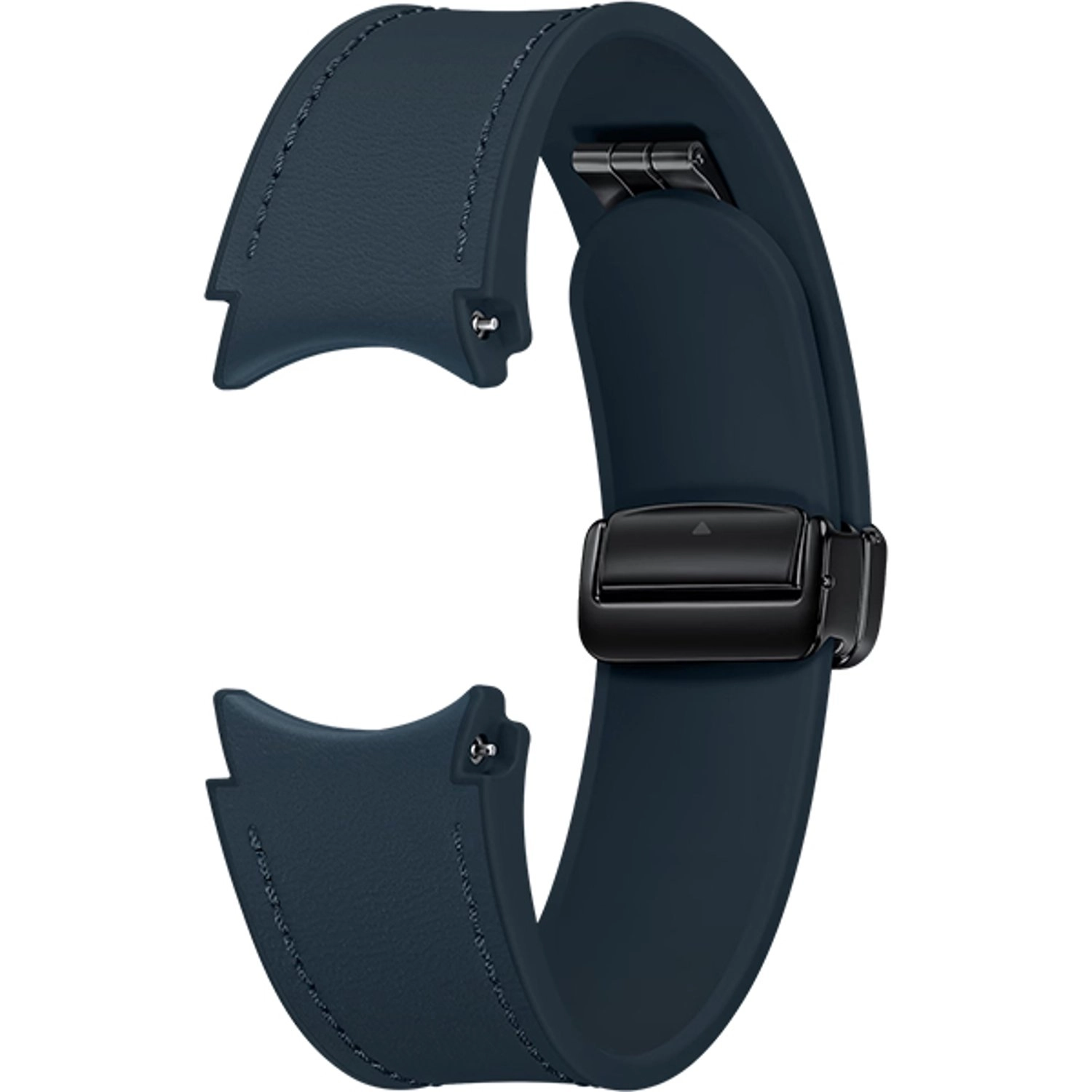 D-Buckle Hybrid Leather Watch Band for Samsung - Small / Medium