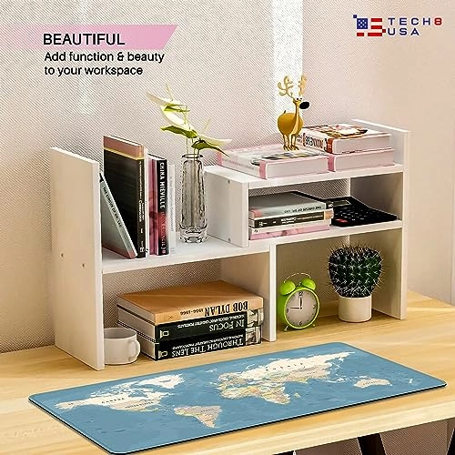 World Map XL Mouse Pad Black - 78.74x30.48 cm