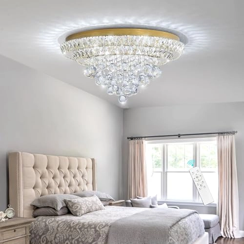 Crystal Chandelier - 2700K 4000K 6000K Dimmable