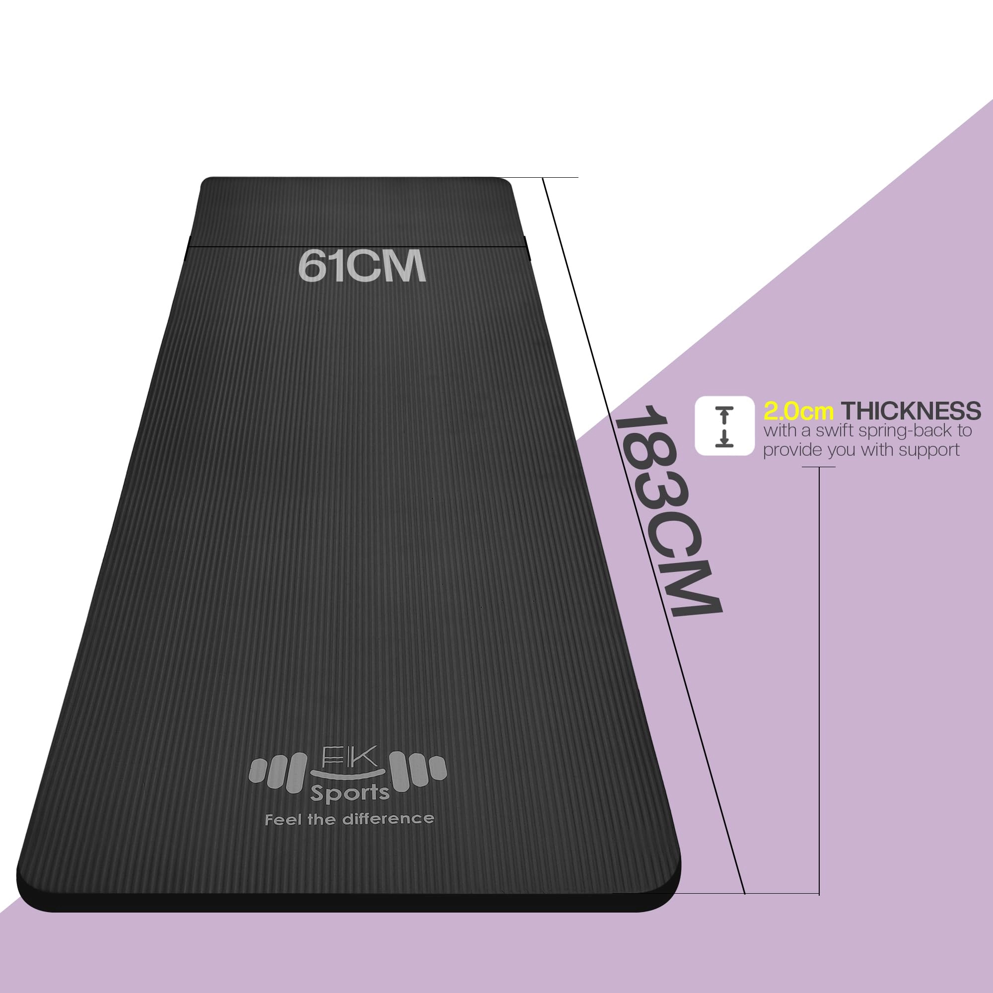 Yoga Mat - Nitrile Butadiene Rubber 20mm