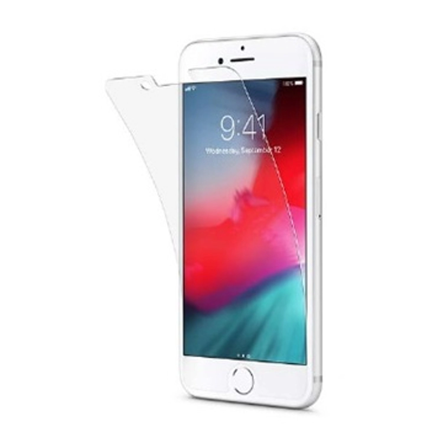 Clear Tempered Glass Screen Protector + Back Protector for iPhone SE