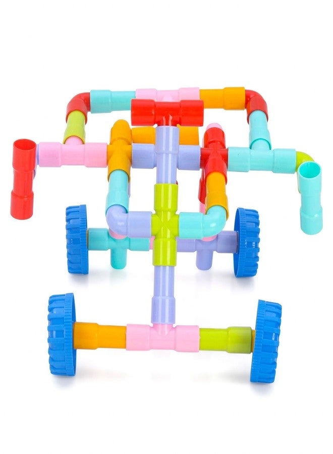 Plastic Builders Building Blocks Game - 50pcs Building Blocks