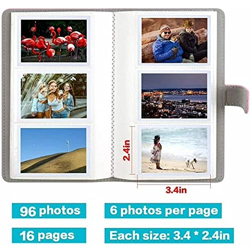 96 Pocket Mini Film PU Leather Photo Album - 96 85*54mm
