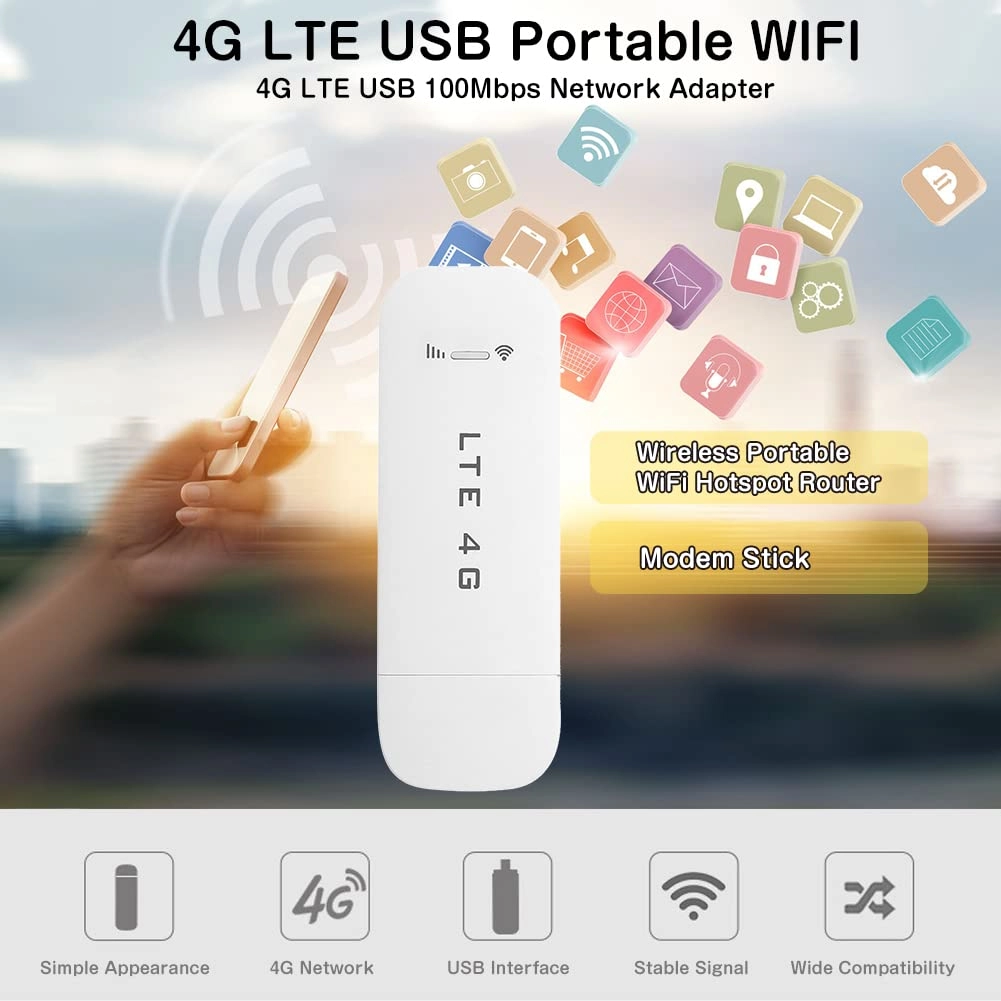 4G LTE USB Network Adapter - Portable Mini Hotspot