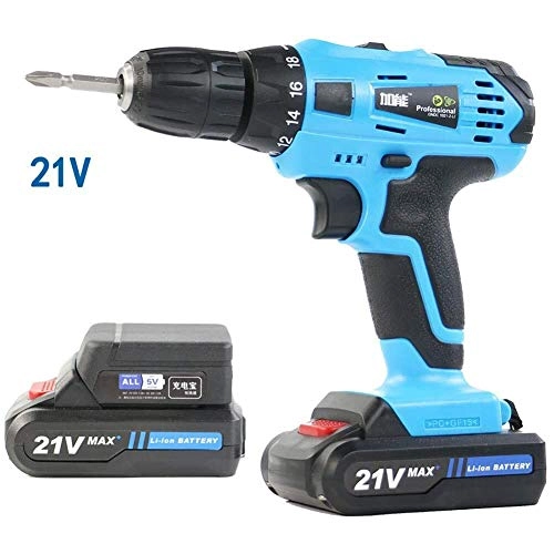 Impact Cordless Drill - 21V 2 Lithium Ion Batteries
