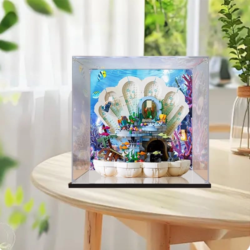 Display Case for Lego 43225 - 40x25x37cm Mirror Bottom+background