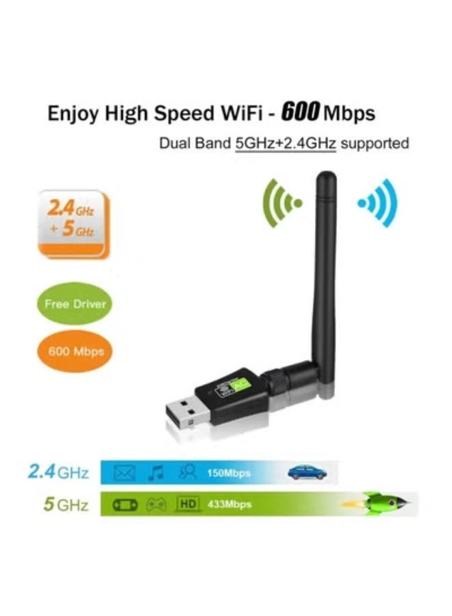 AC600 - Dual Band 5GHz/2.4GHz USB 802.11ac