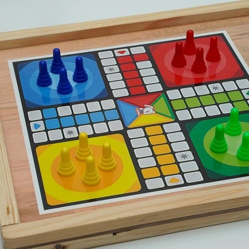 Premium 3-in-1 Fastest Finger First - Sling Puck Chess Ludo Snake & Ladder