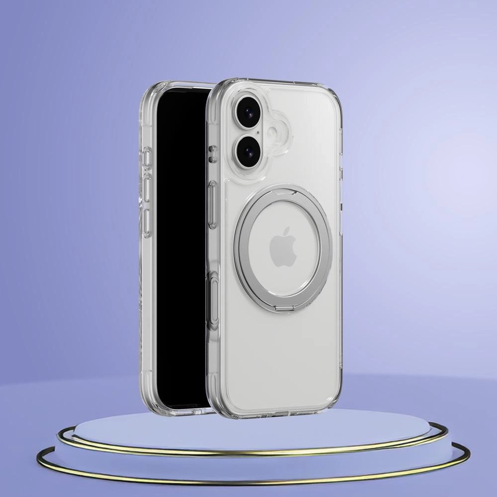 360 Rotating Clear Case with MagSafe for iPhone 17