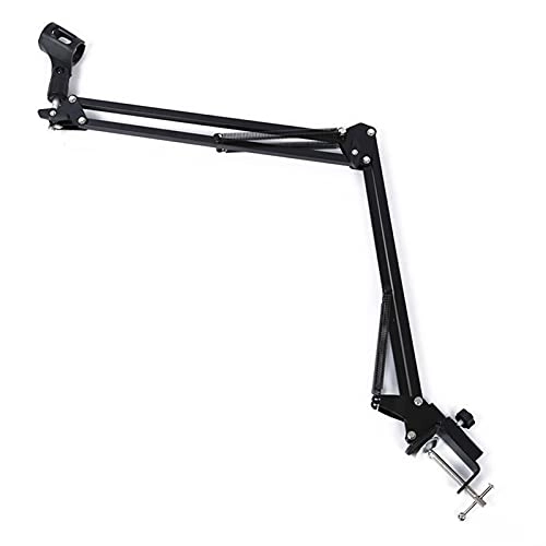 Mic Stand - Extendable Scissor Arm Table Mounting Clamp