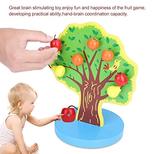 Wooden Magnetic Fruit Apple Tree - 16 pieces