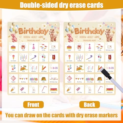 Scavenger Hunt Cards - 30 English Adult