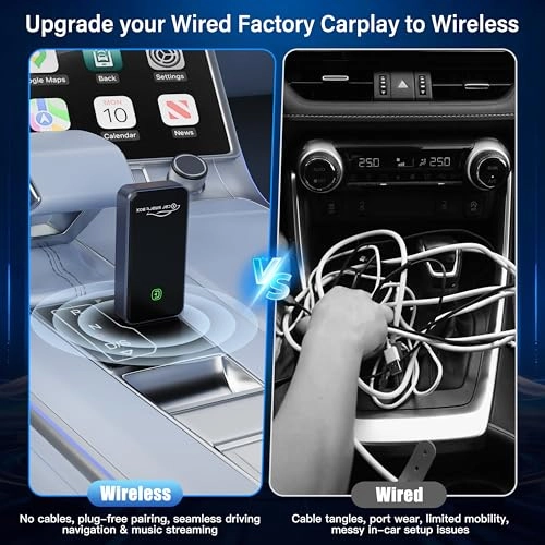 Wireless CarPlay Adapter - USB & Type-C Port iOS 10+