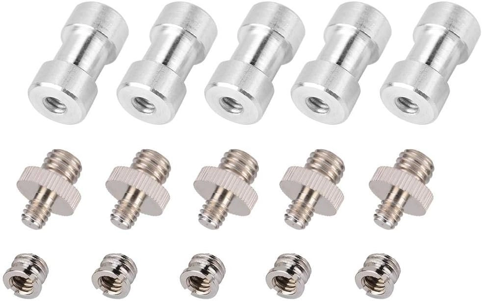1/4 Turn 3/8 Converter - 15pcs Silver White