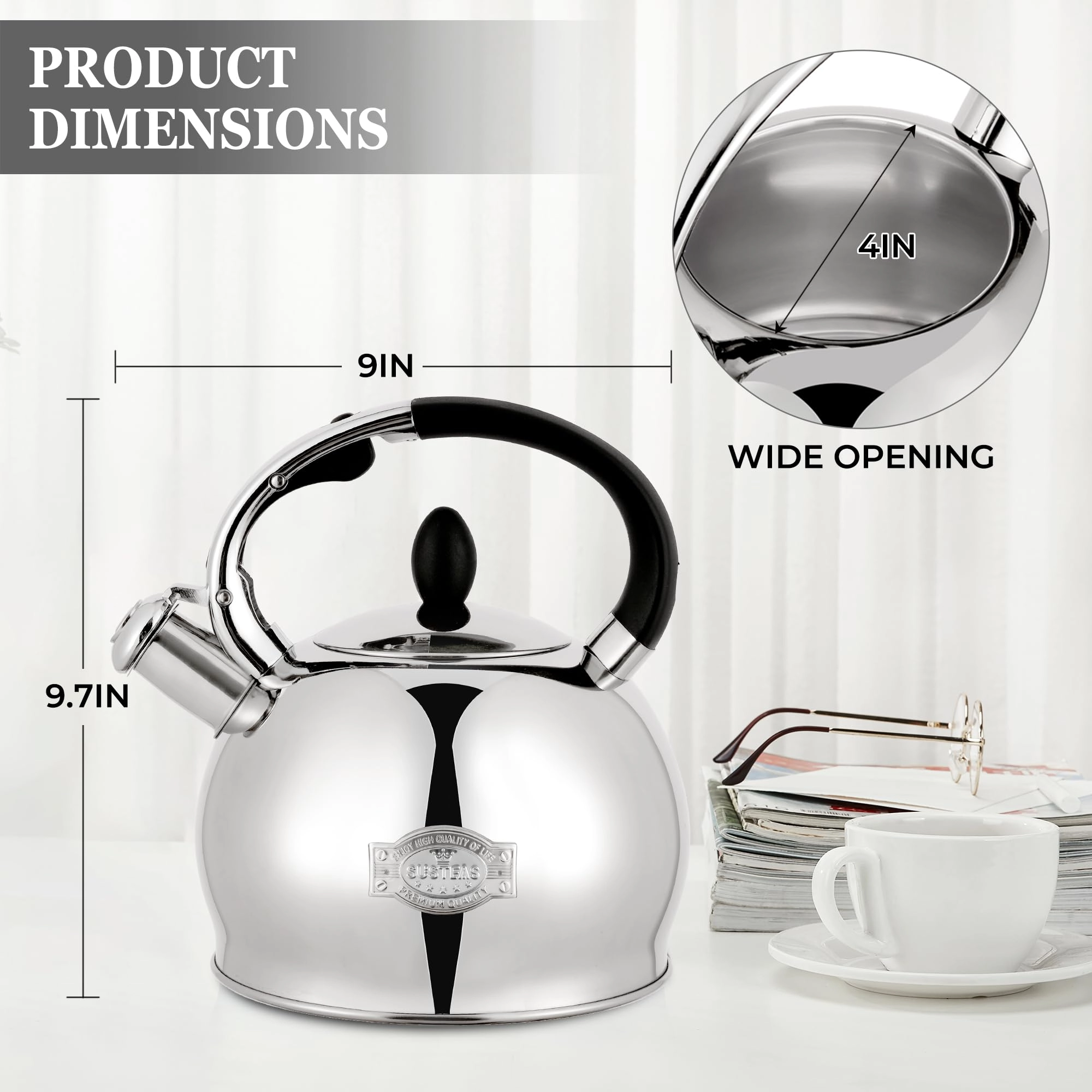 Whistling Tea Kettle - 2.64 Quarts