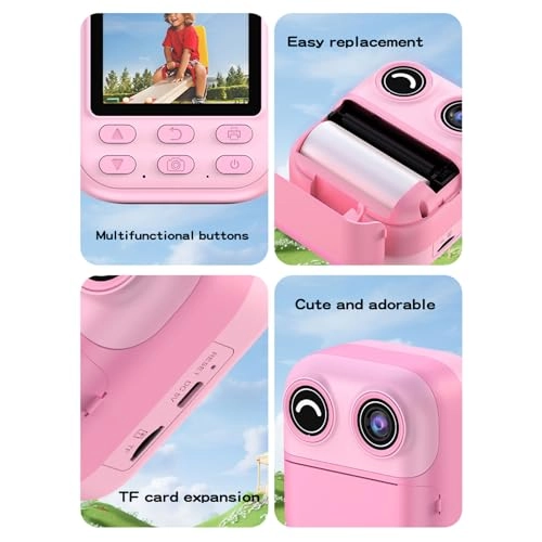 Instant Print Camera - 48MP 1080P 2.4 inch HD Screen