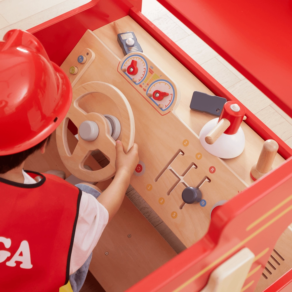 Super Fire Engine Wooden Pretend Toy Set (29464294-44712)