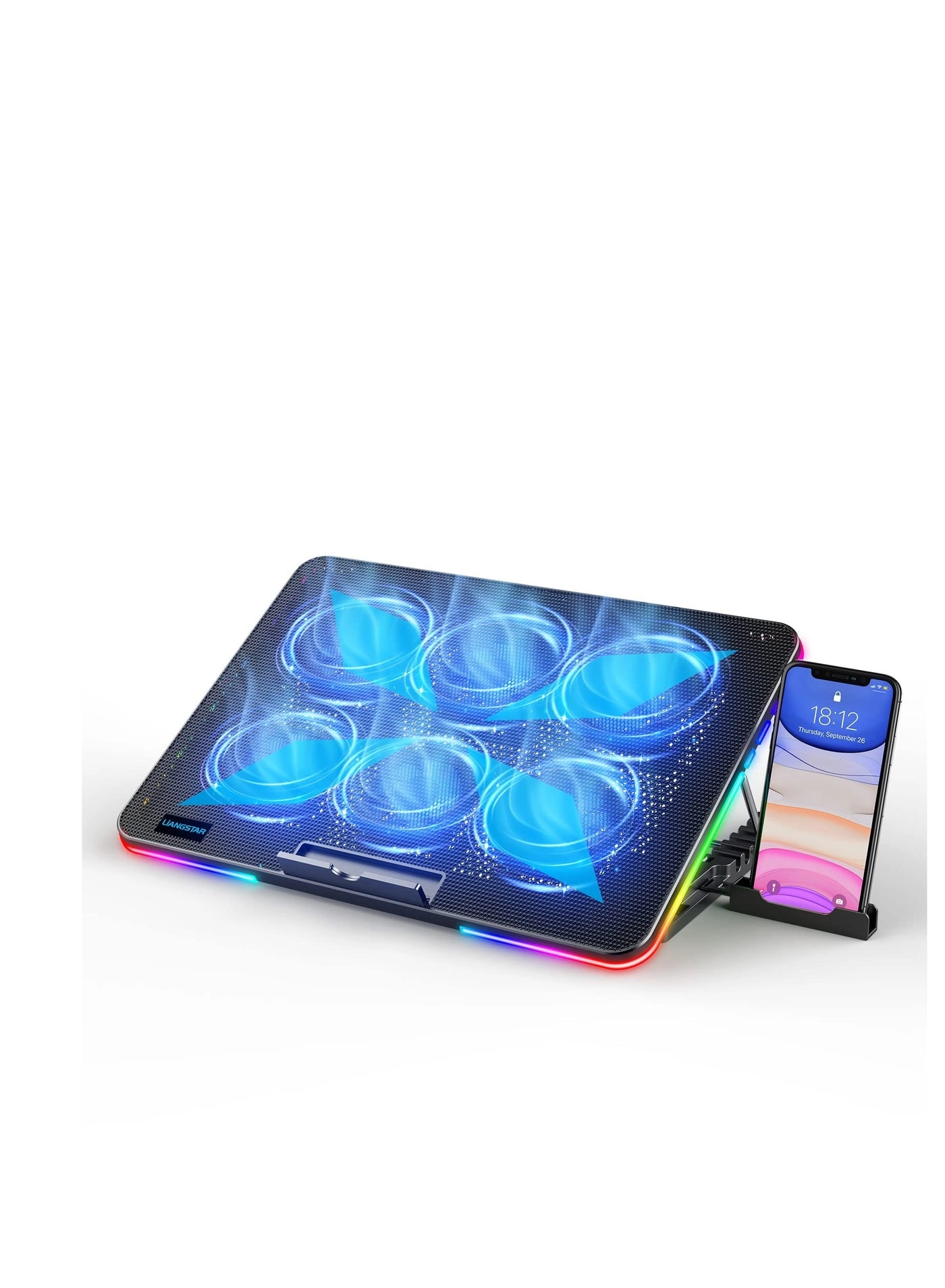 RGB Laptop Cooling Pad - 15-19in