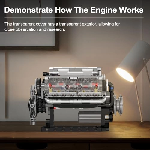 10088 V8 Engine Model Kit - 535 pcs