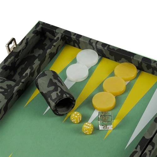 Backgammon Set - 20 inch 44mm Vegan Leather