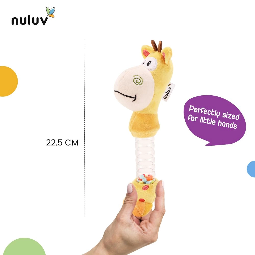 Playtime Giraffe Rattle - Suitable For 0 to 12 Years soft, plush material