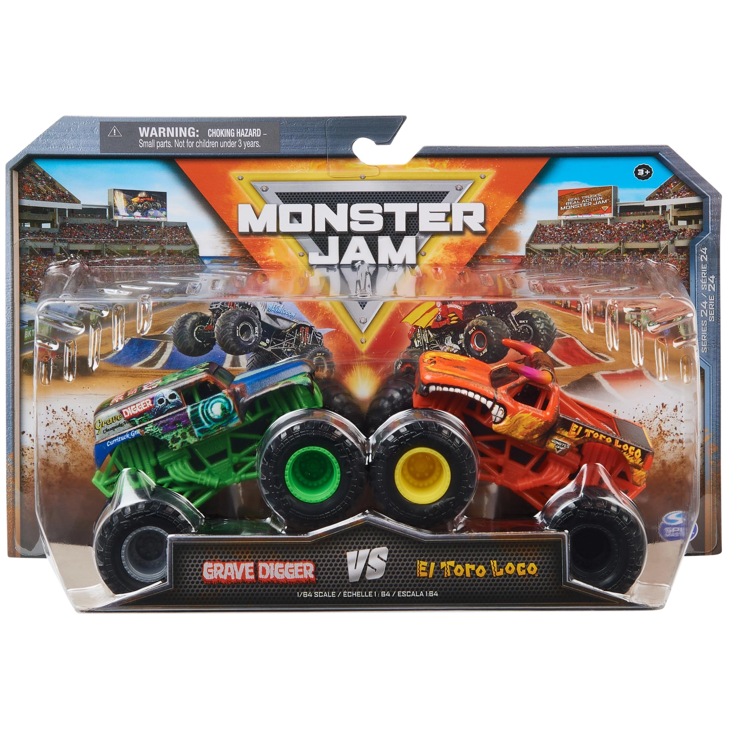 Monster Jam Grave Digger + El Toro Loco - 1:64 2pcs