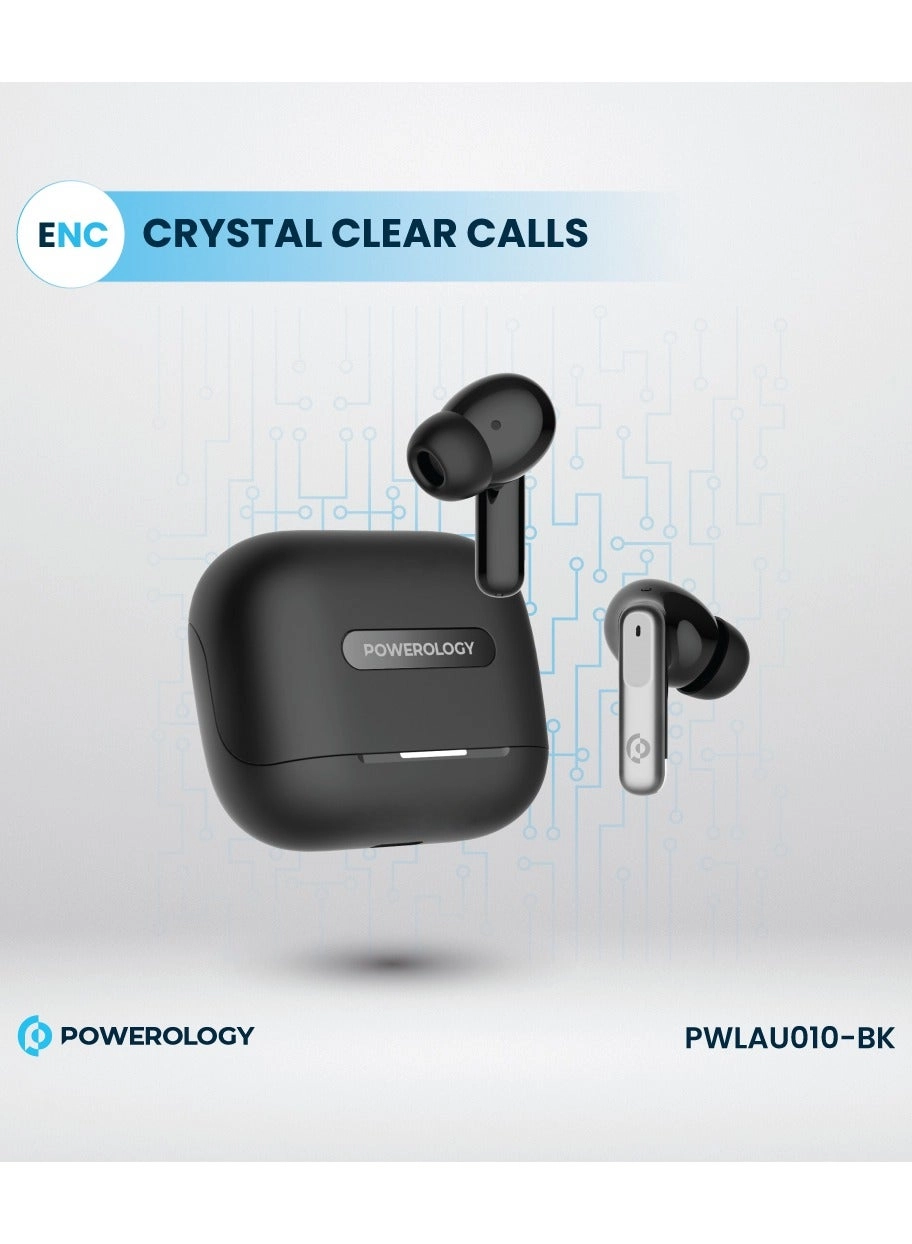 Hybrid ANC+ENC 6Mic Earphone Wireless Earphone