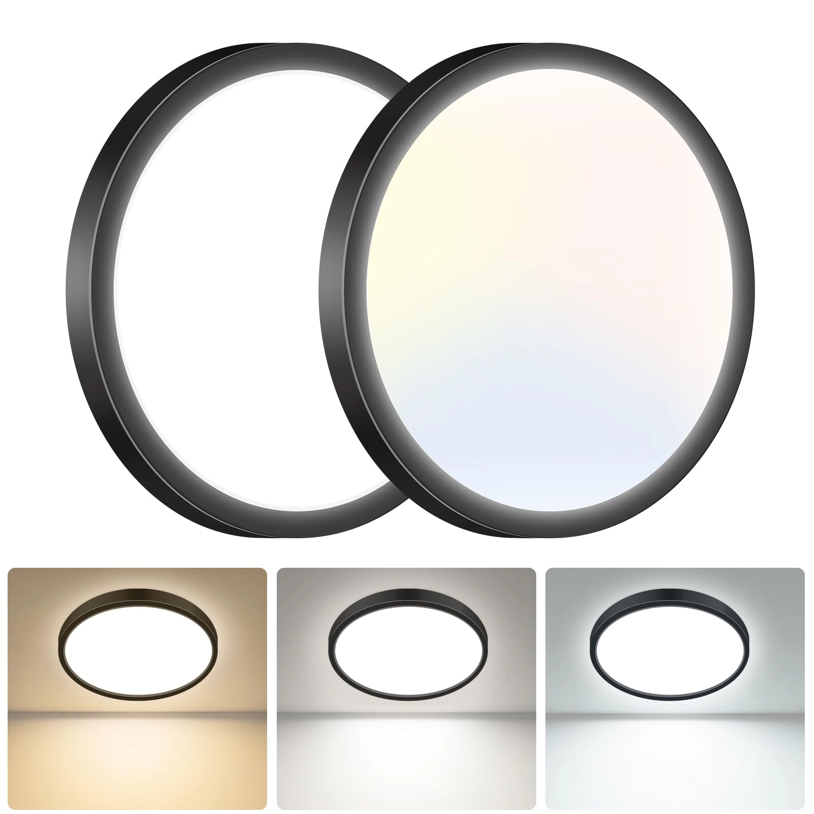 LED Ceiling Light - 3000K 4000K 6500K Pack