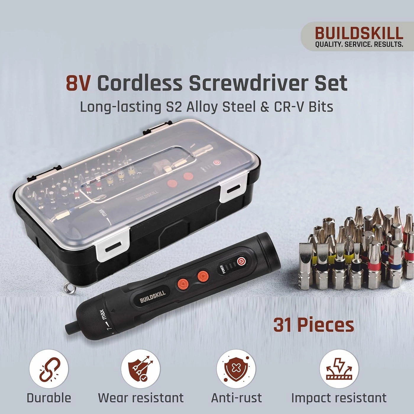 8V cordless screwdriver - 1600mAh