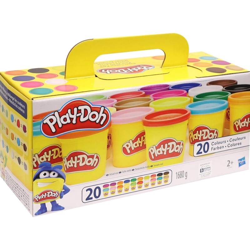 Dough Pack Colored Cans - Clay/Plastic 1.2Kg