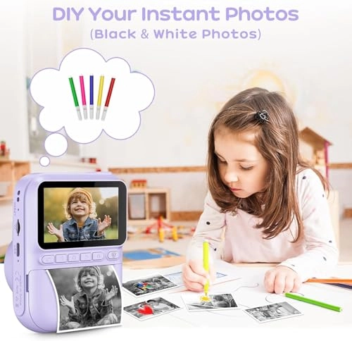 Kids Instant Camera - 3.0 Inch 14MP 1080P