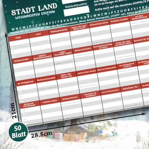 City Country Christmas Word Game - Kid