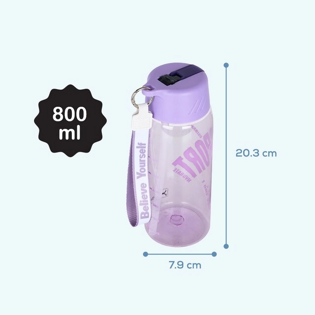 Water Bottle - Grab String - 800 ml