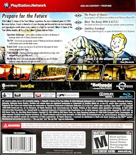Fallout 3 - Game Of The Year Edition PS3