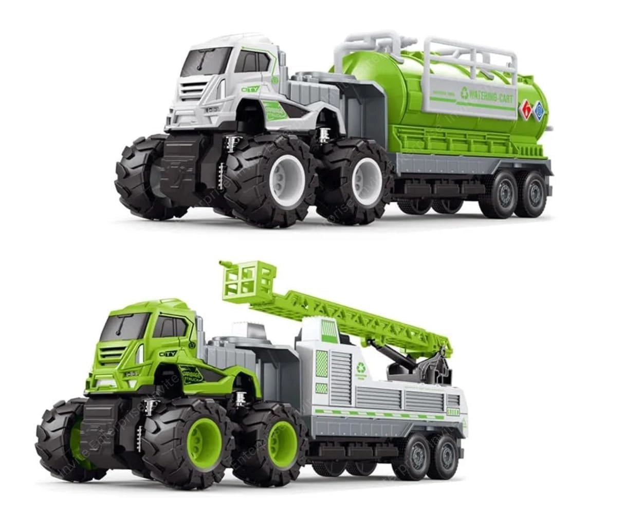 zqiue City Sanitation Trucks 1:43 - 2pcs