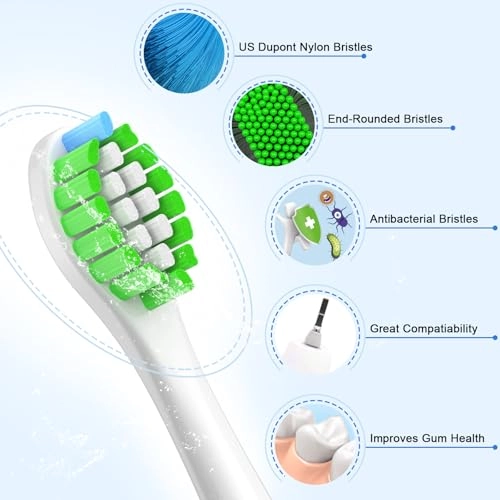 Senstive Replacement Brushes - 8 piece(s) White