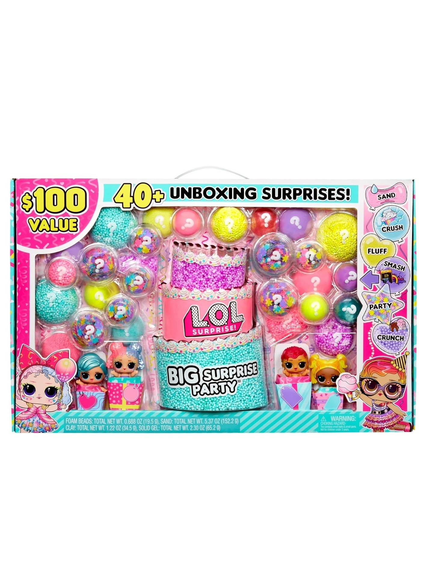 MGA Entertainment Big Surprise - 50+ Surprises Limited Edition Giant Ball Case Ages 3+