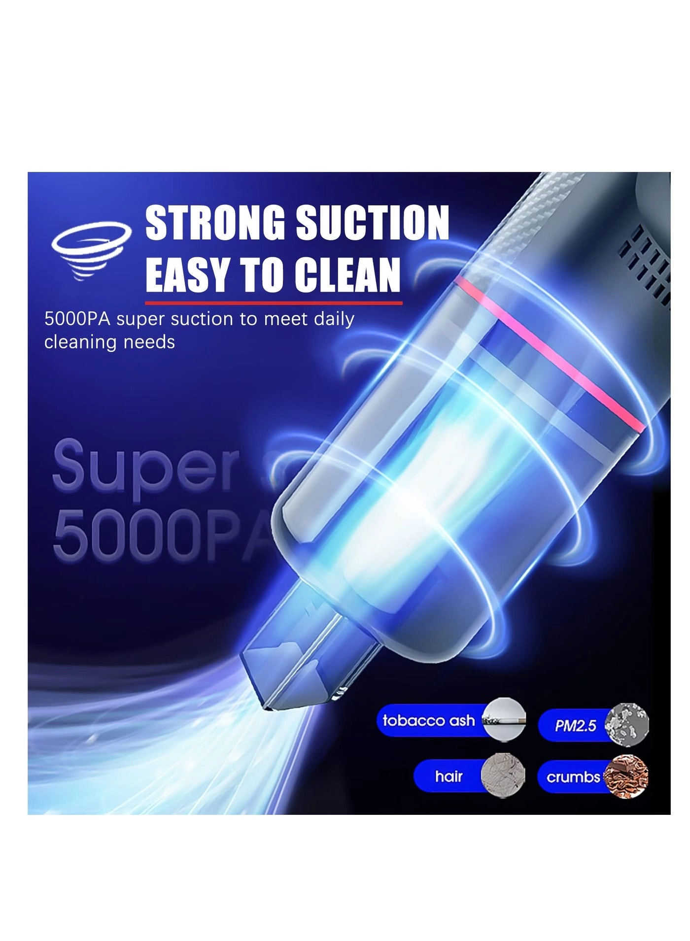 Handheld Car Vacuum Cleaner - 4000mAh