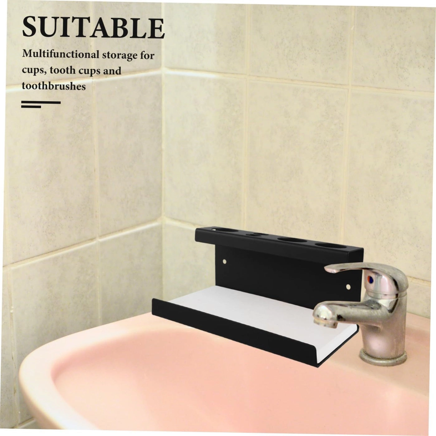 Toothbrush Holders - Black Stainless Steel