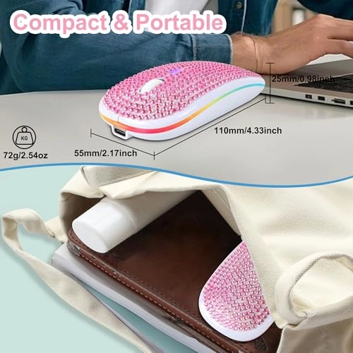 Vertical Ergonomic Mouse - Bluetooth & Wireless Dual Modes