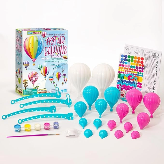 Hot Air Balloons Mobile Craft Kit - 5+ years 9 pieces