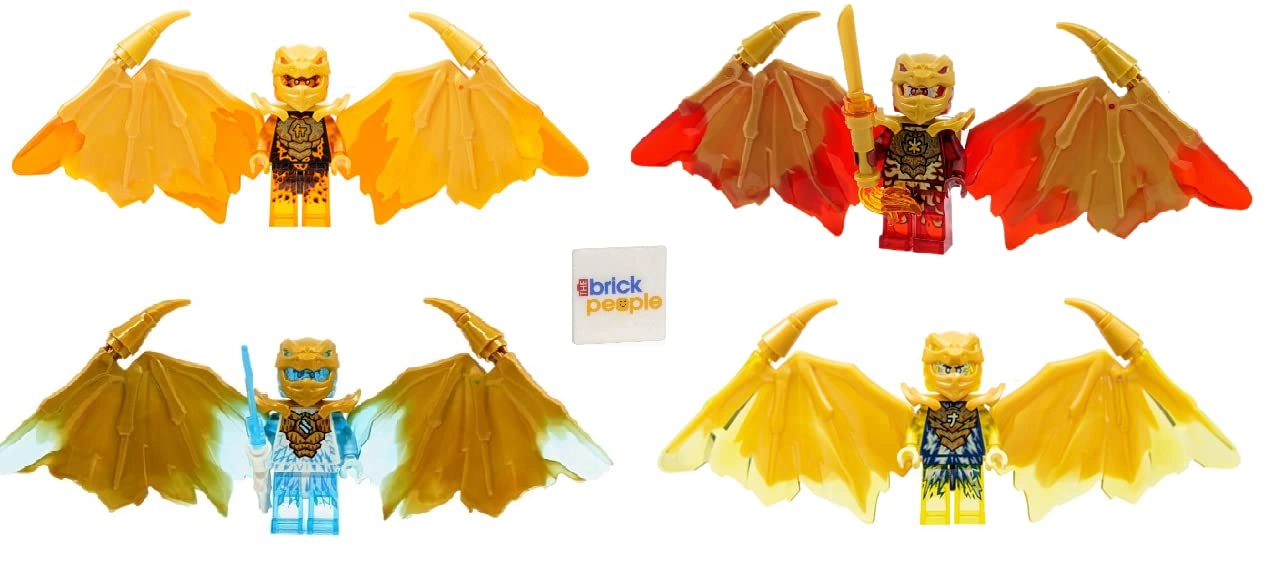 LEGO Ninjago Crystalized Golden Dragon (NJOGoldDragons) 4 pcs