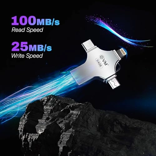 EnStore 4-in-1 OTG - USB 3.0 USB-A Type-C Lightning Micro USB 64GB