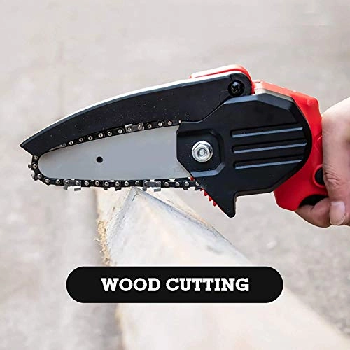 Mini Cordless Portable Chainsaw - Battery Powered Carrying Case