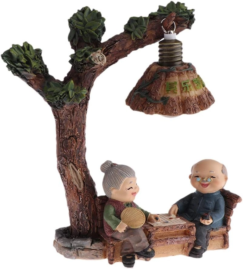 Elderly Couple Figurines - Resin