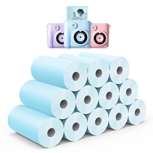 Instant Print Paper Rolls - 12 Rolls 2.2in × 20ft