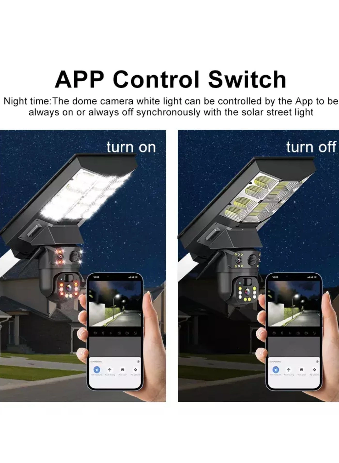 Solar Camera with Streetlight